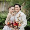 9 Foto Resepsi Pernikahan Mahalini dan Rizky Febian di Bali, Kenakan Gaun Pengantin dari Hian Tjen