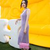 Foto Syifa Hadju di The Coach Tabby Shop Bali, Tampil Bak Barbie Pakai Dress Ketat