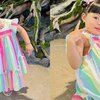 10 Foto Ameena dengan Outfit Colorful, Gemes Mirip Es Krim Padle Pop!