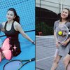 7 Foto Felicya Angelista dan Furry Citra di Lapangan Tennis, Tetap Cantik Meski Banjir Keringat