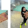 Menari di Atas Puncak, Ini Deretan Foto Momen Denada Mendaki Gunung Ijen