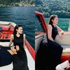 10 Foto Bulan Madu Thariq dan Aaliyah Keliling Lake Como Italia Pakai Speed Boat Mewah, Makin Mesra!