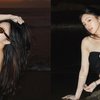 8 Foto Eca Aura saat Main di Pantai, Cakep Banget Kenakan OOTD Serba Hitam