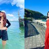 Deretan Foto Happy Asmara Saat Liburan ke Pantai, Emang Hobi Hunting Pantai-Pantai Indah di Indonesia