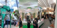 Viral Acara Pernikahan Unik yang Digelar di Pasar, Makanannya Bikin Ngiler!