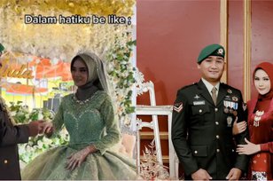 Kisah Pernikahan Viral, Beda Usia Suami Masuk TNI Ketika Istri Baru Kelas 5 SD