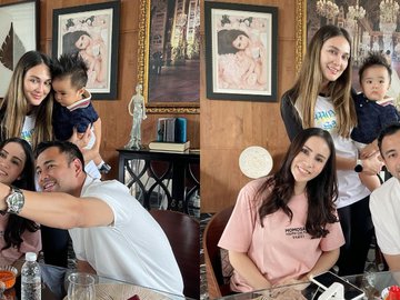 10 Potret Keseruan Luna Maya dan Raffi Ahmad di Rumah Momo Geisha, Gemes Gendong Baby Abe