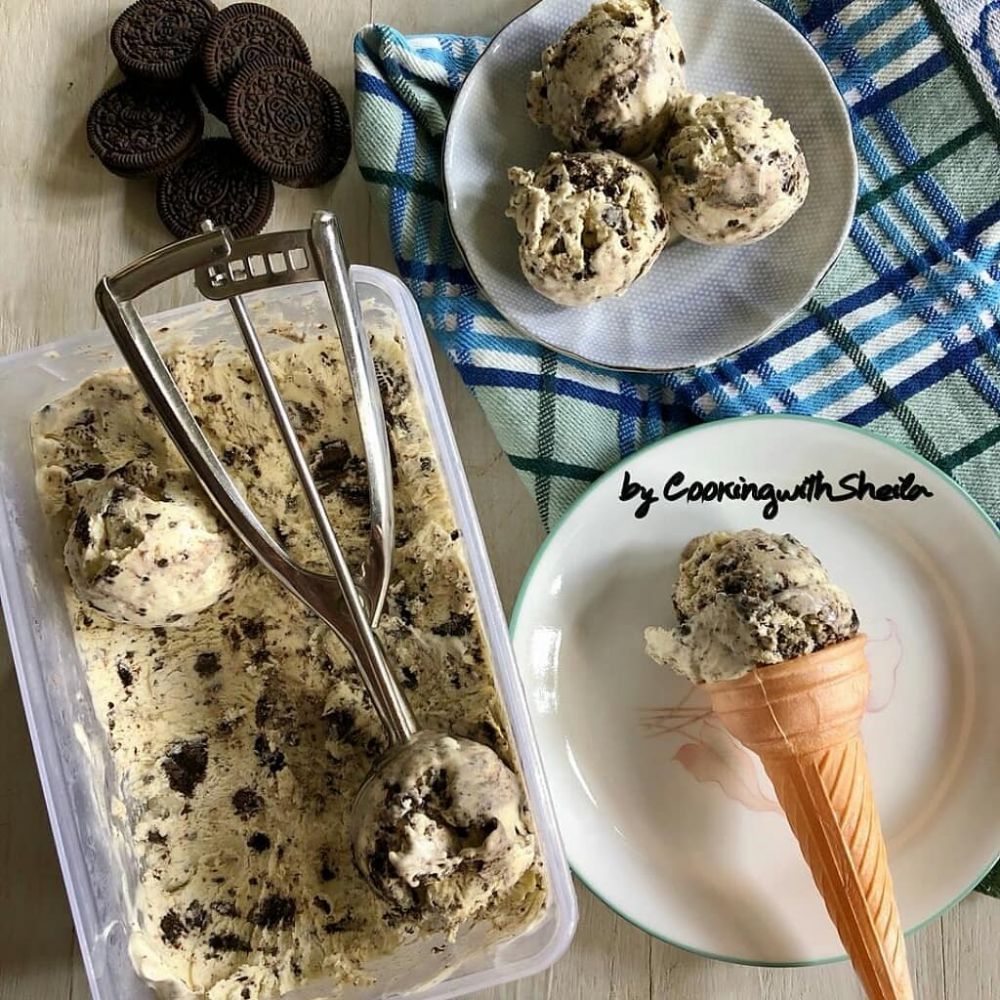 Ilustrasi Ice Cream Oreo