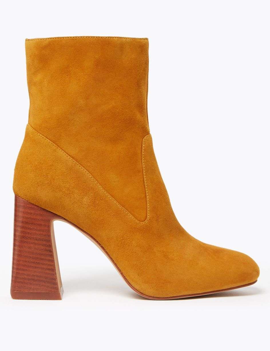 Flared-Heel Boots