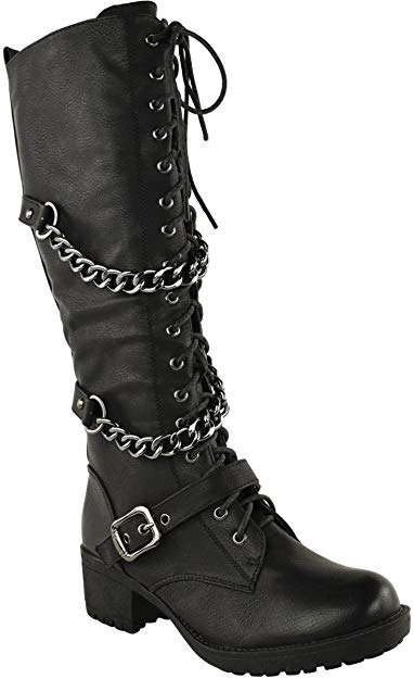 Lace-Up Boots