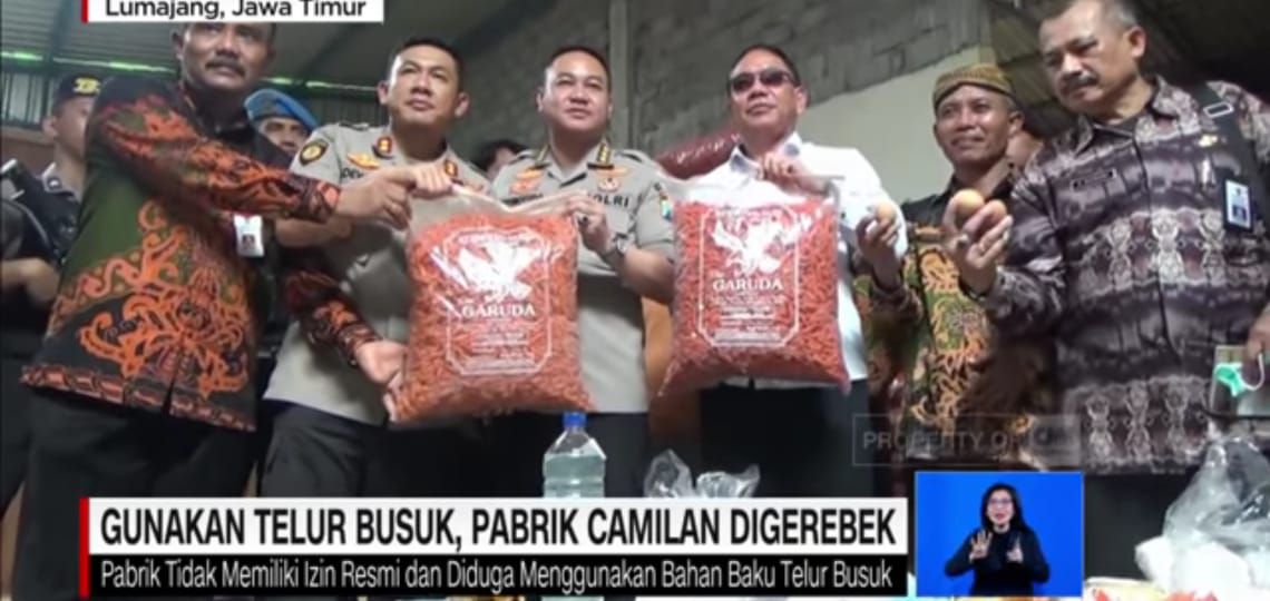 berita telur busuk