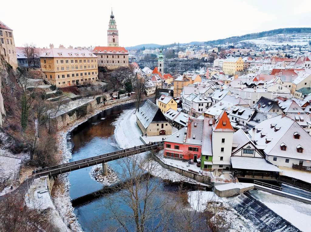 Kastil Cesky Krumlov Republik Ceko