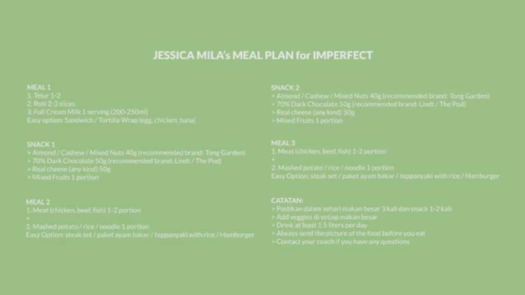 meals plan jessica mila