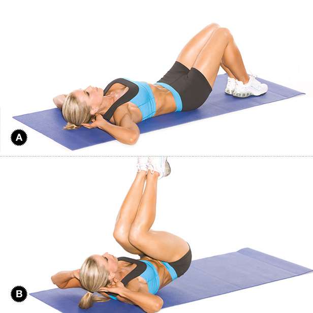 ilustrasi Reverse Crunches