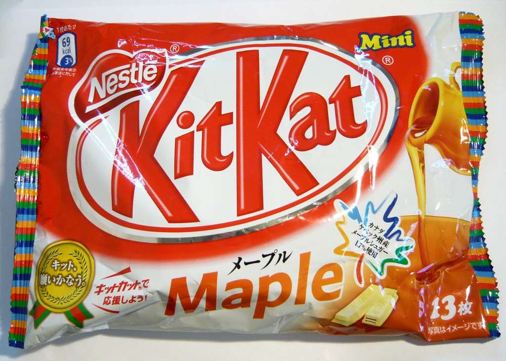 Kitkat sirup maple