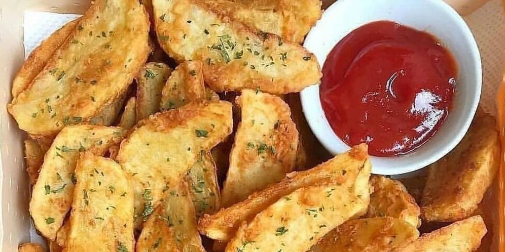 Ilustrasi Potatos Wedges