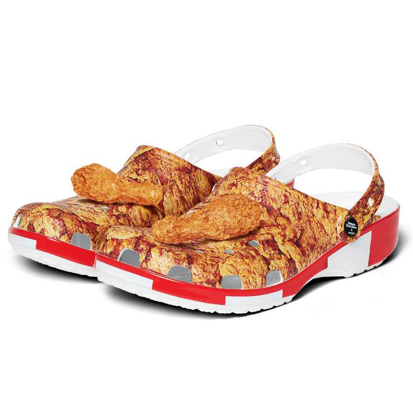 Ilustrasi Sepatu Crocs x KFC