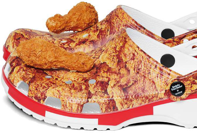 Ilustrasi Sepatu Crocs x KFC