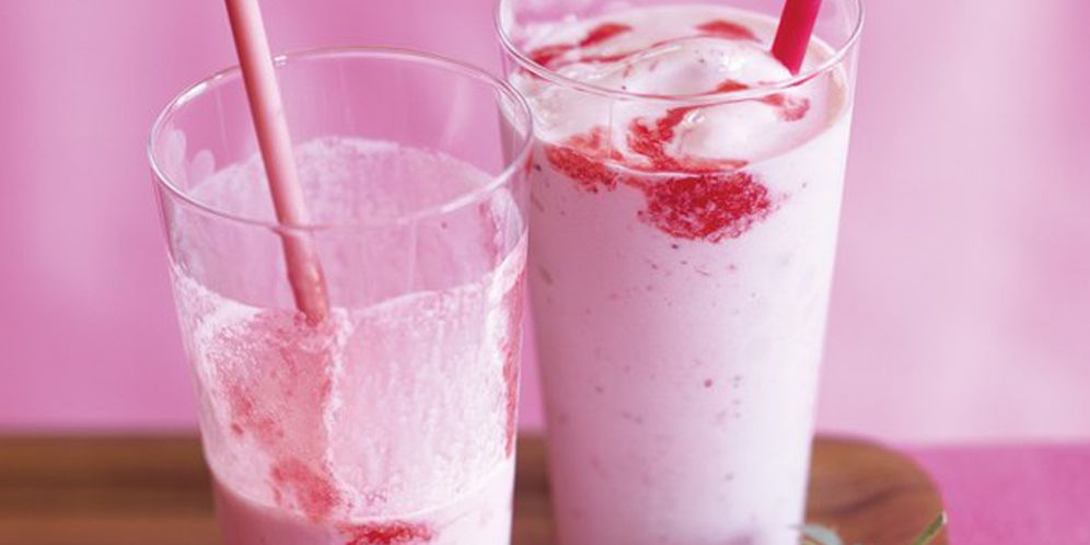 Ilustrasi Milkshake Strawberry