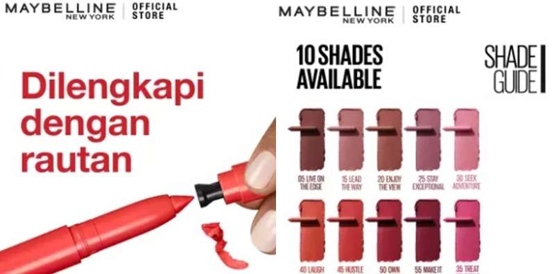 Ilustrasi Lipstik Maybelline