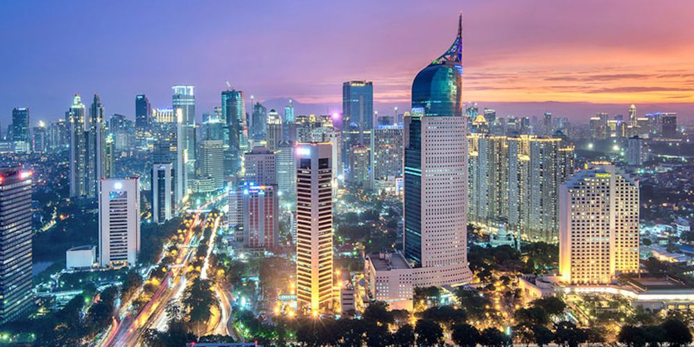 Ilustrasi Jakarta di malam hari