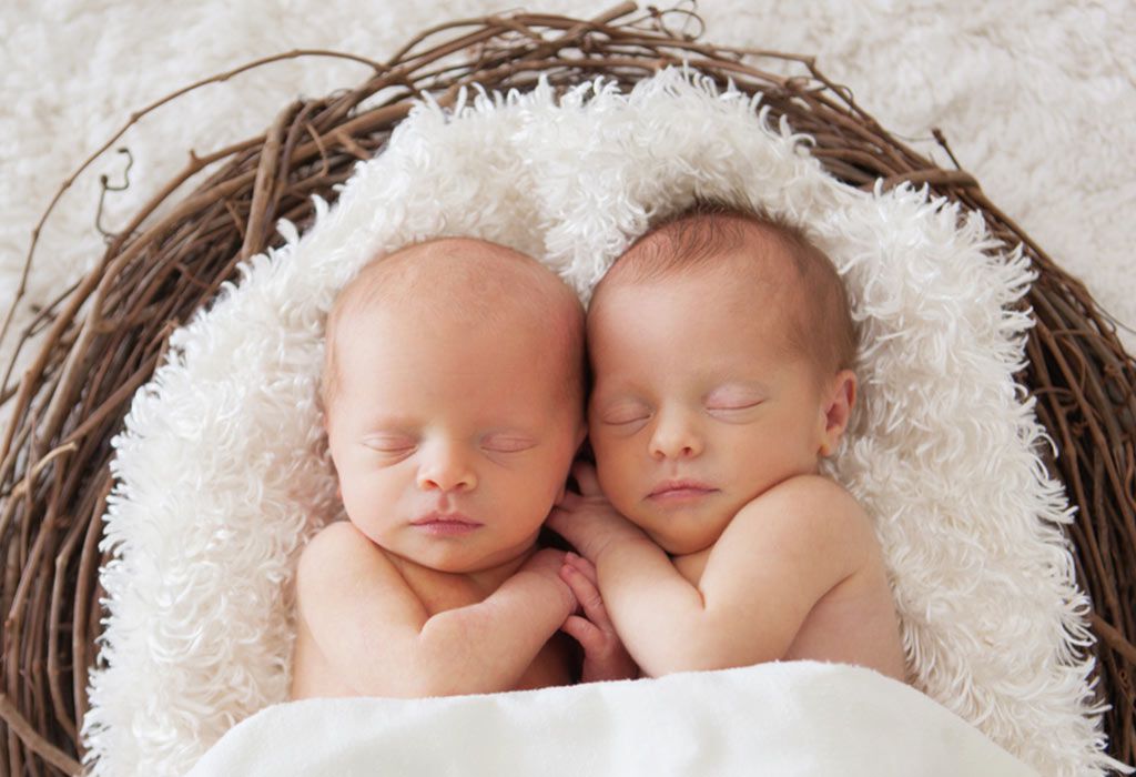 ilustrasi bayi kembar