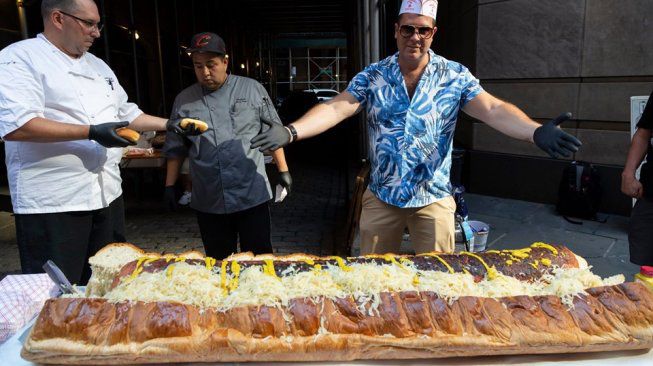 hot dog terbesar di dunia