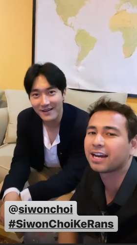 Siwon ke rumah Raffi Ahmad