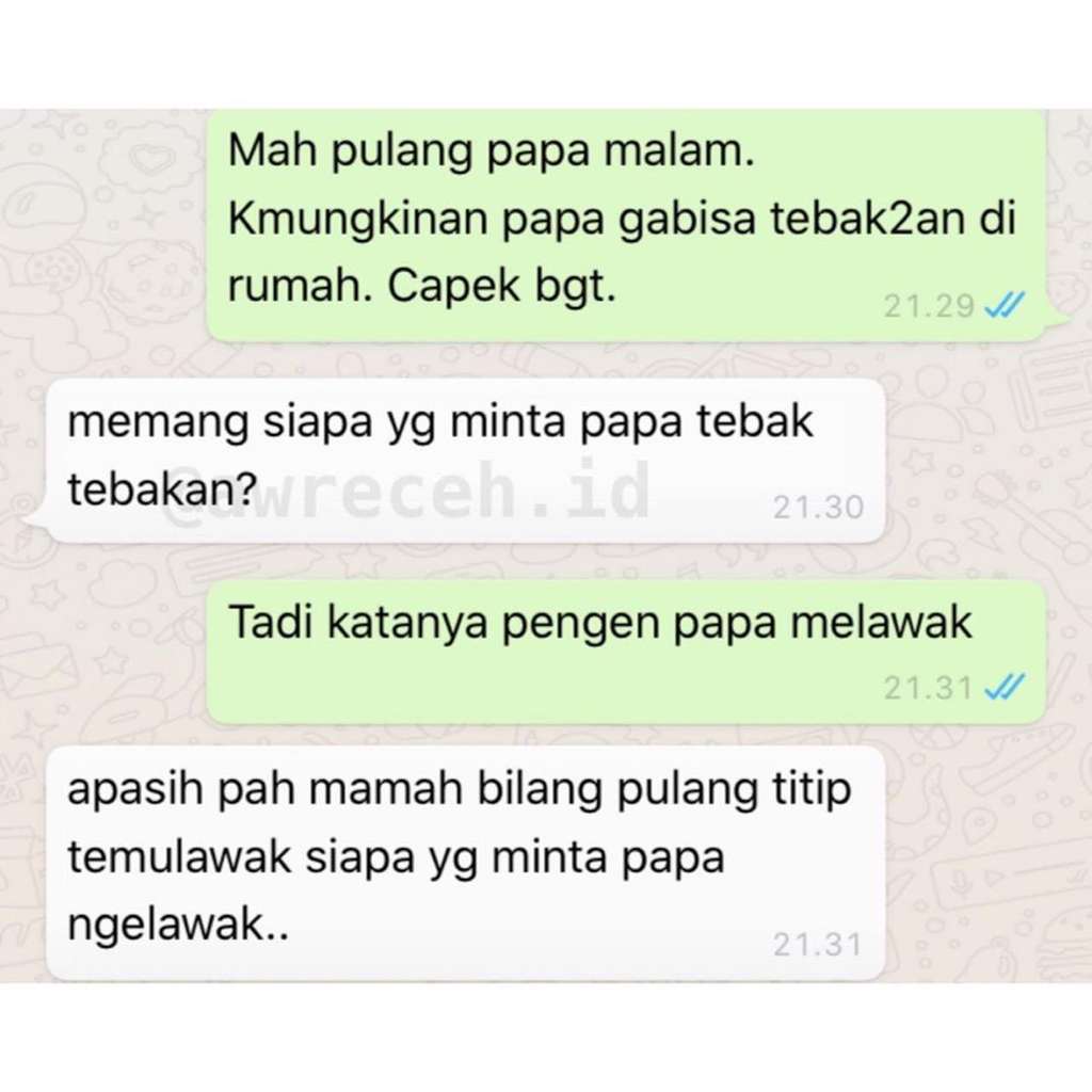 Deretan Chat Bikin Ngakak