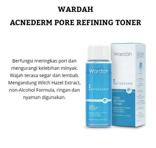 Ilustrasi Wardah Acnederm Pore Refining Toner 100ml