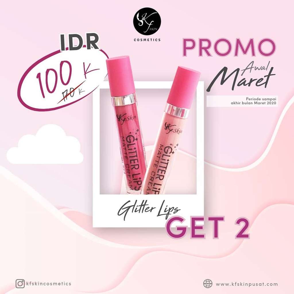 Ilustrasi Promo KF Glitter Lips Matte