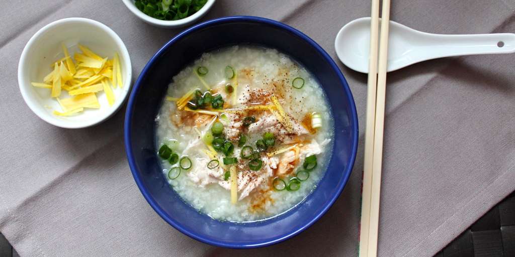 Ilustrasi Bubur Nasi Sajian Cepat