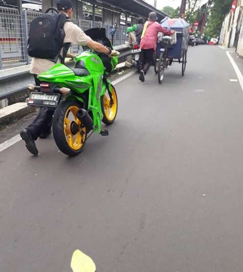 Modifikasi sepeda Ninja