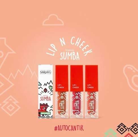 Ilustrasi Sariayu Inspirasi Sumba Cheek n Lip