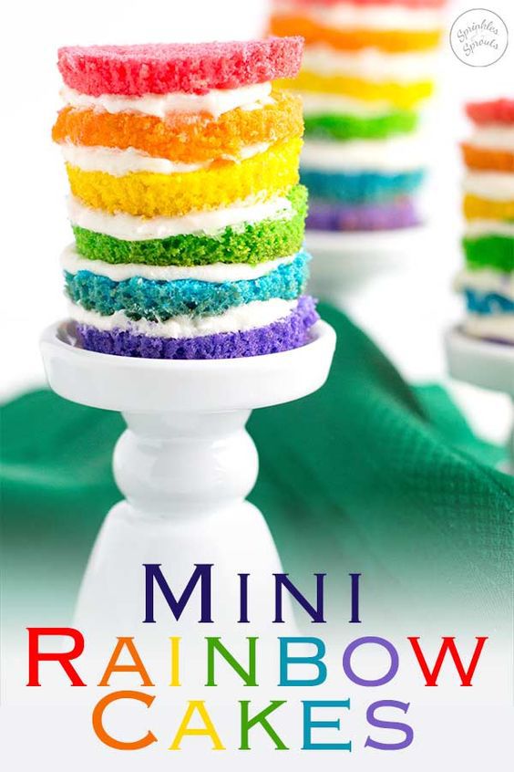 Ilustrasi Rainbow Cake Mini