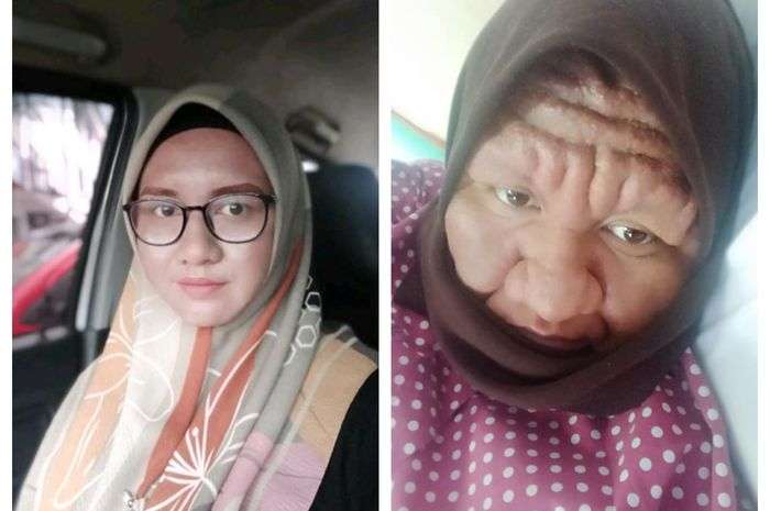 Wanita berubah menjadi nenek-nenek