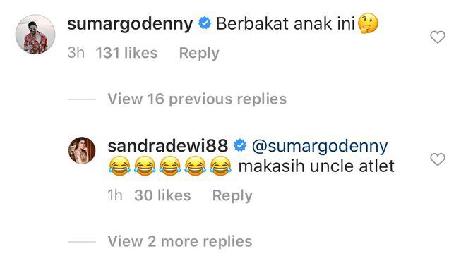 Instagram Sandra Dewi