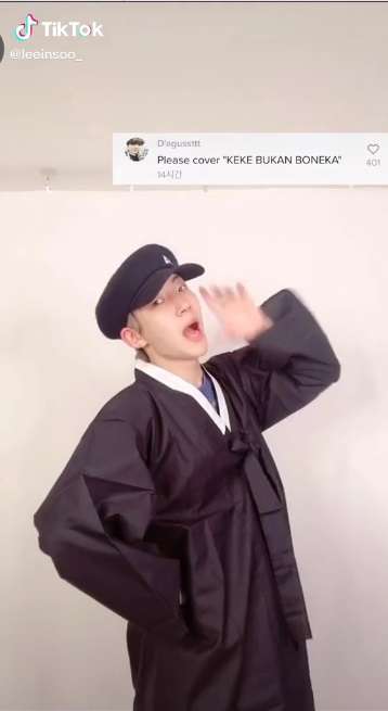 Lee In Soo cover dance lagu Kekeyi