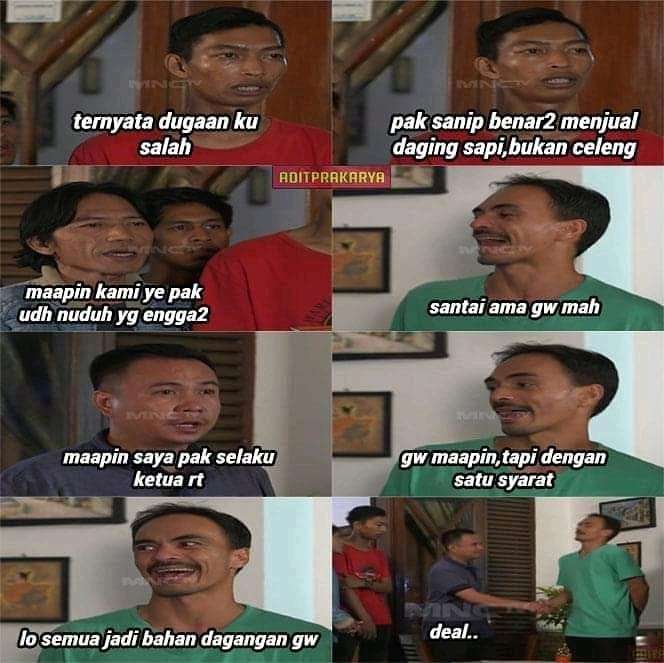 Meme Adegan Sinetron Bahan Dagangan