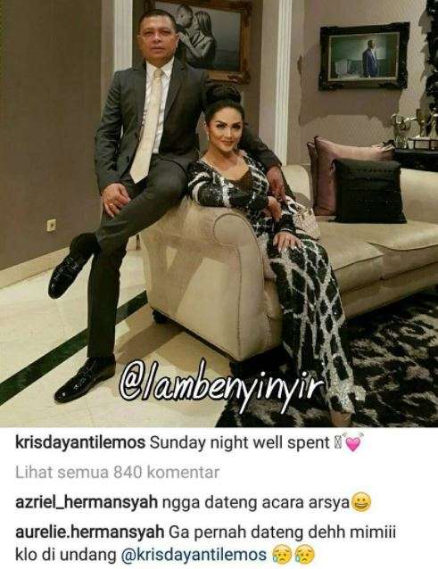 Perselisihan Krisdayanti dan Aurel Hermansyah