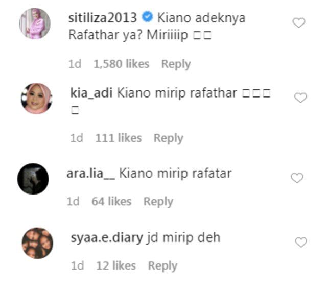 Komentar di Instagram Raffi danNagita