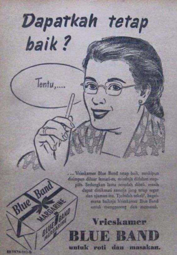 Iklan Blue Band 1957