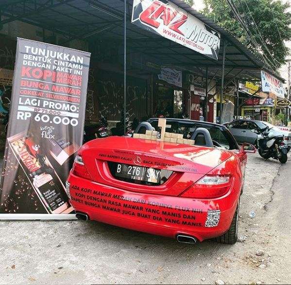 Penjual kopi gunakan mercedez