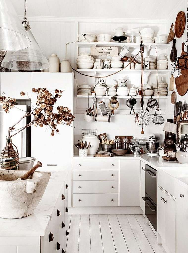 Dapur Cantik Desain Shabby Chic