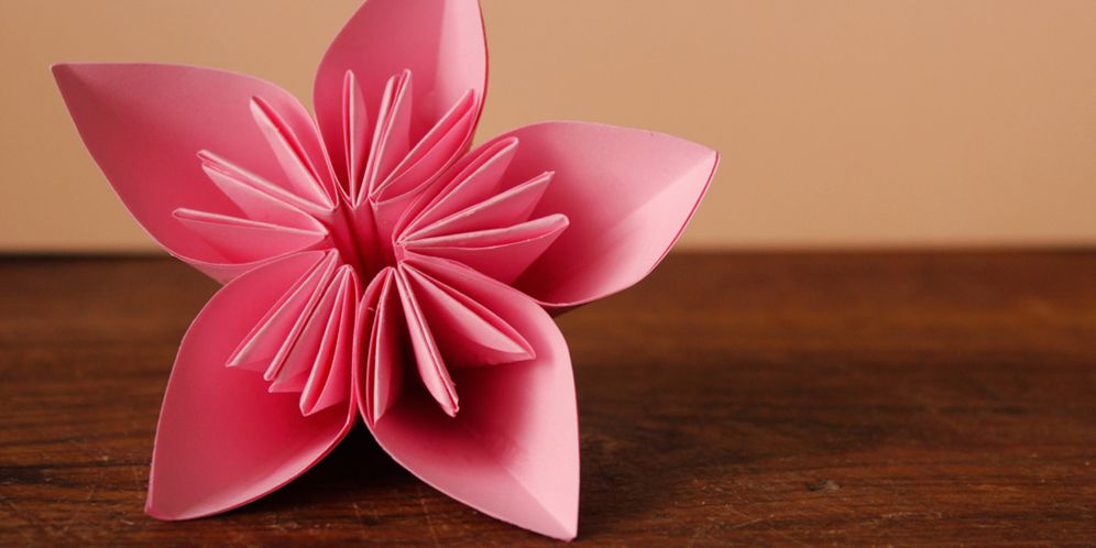 Cara Membuat Bunga dari Kertas Origami