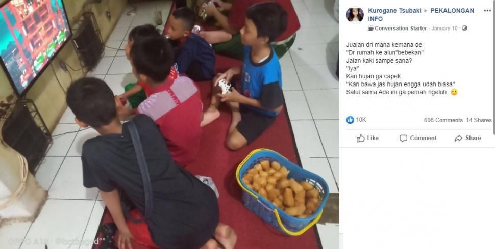 Postingan mengenai kisah anak penjual singkong goreng