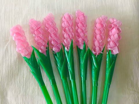 Cara Membuat Bunga dari Sedotan Plastik Bekas