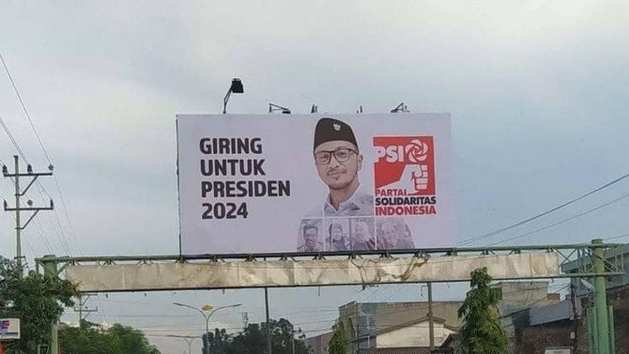 Baliho Giring Nidji Maju Jadi Presiden 2024