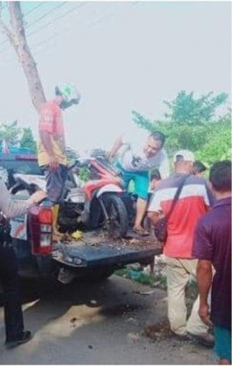 Kecelakaan di Gandas Palembang
