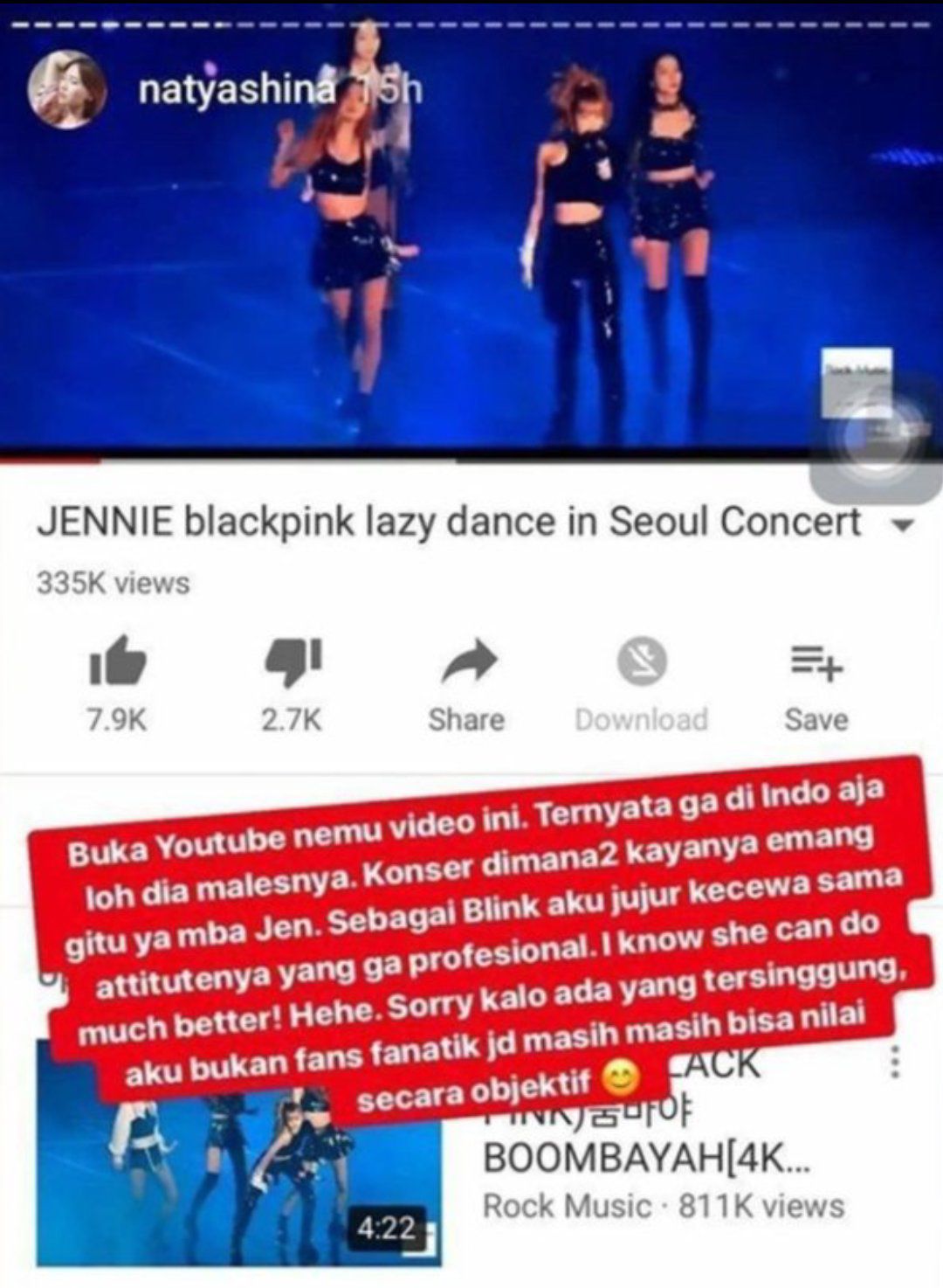 Postingan Natya Terkait Lazy Dance Jennie BLACKPINK